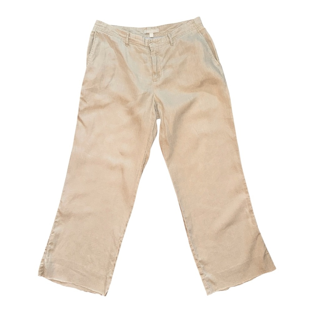 BANANA REPUBLIC Women’s Linen‎ Trousers With Raw Hem Size 8
